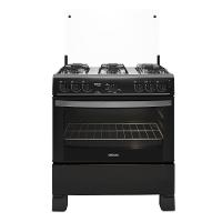 Fogão De Piso 6 Bocas A Gás Preto Itatiaia Waves Bivolt Com Acendimento Automático - 6