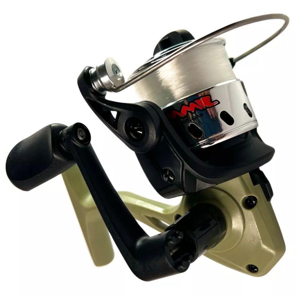 Kit 2 Molinete Marine Sports Jimmy Verde Com Linha - 4