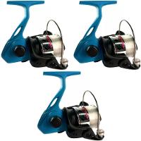 Kit 3 Molinete Marine Sports Jimmy Azul Com Linha - 1