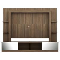 Estante Com Suporte Tv 65" Portas C/ Espelho Oslo Multimóveis V3382 Madeirada Madeirado - 3