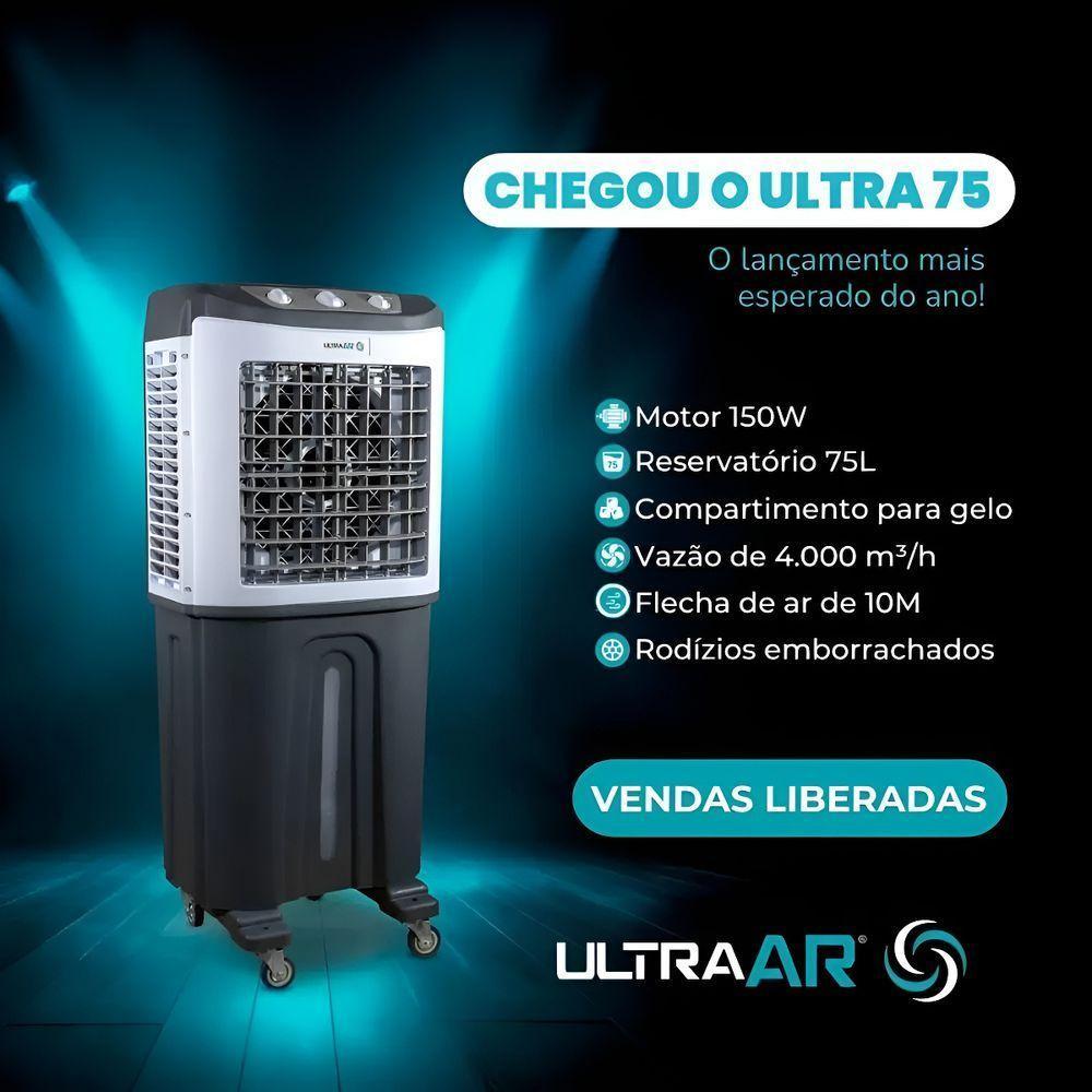 Climatizador Ar Portátil Evaporativo 75 Litros Industrial 110V - 7