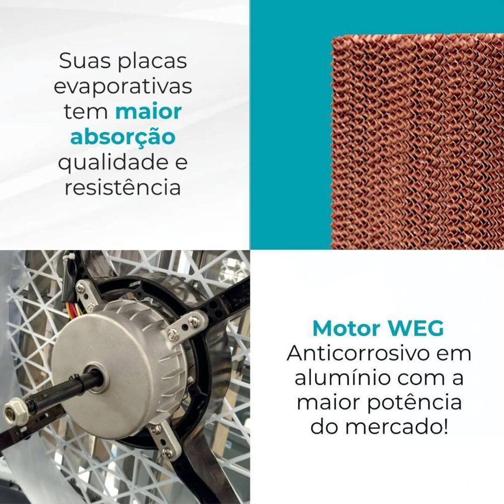 Climatizador Ar Portátil Evaporativo 75 Litros Industrial 110V - 8