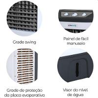 Climatizador Ar Portátil Evaporativo 75 Litros Industrial 110V