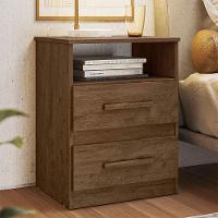 Mesa De Cabeceira Apolo Castanho Wood Flex - Moval - 5