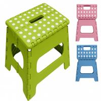 Banqueta Dobravel 130kg Banco Portatil Cadeira Multiuso Banquinho Resistente Infantil Adulto Plastica Escada Banheiro Ca - 1