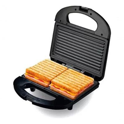 Sanduicheira E Mini Grill Antiaderente Preta E Inox Best 110V