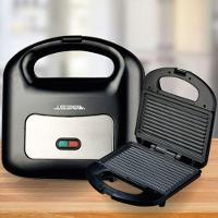 Sanduicheira E Mini Grill Antiaderente Preta E Inox Best 110V - 6