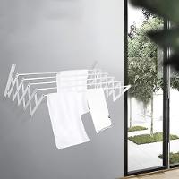 Varal De Parede Sanfonado Retrátil Reforçado