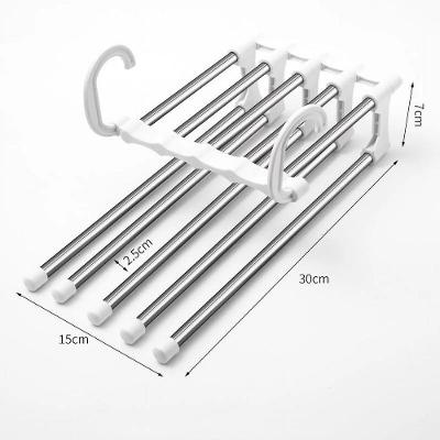 Cabide Ganha Espaço 5 Em 1 Varal Organizador Roupas Retratil