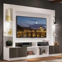 Estante Com Suporte Tv 65" E Leds Berlim Multimóveis V3384 Branca/Tenerife Branco/Tenerife - 7