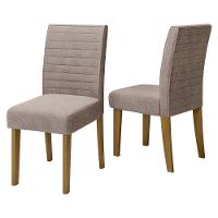 Conjunto Com 2 Cadeiras De Jantar Multimóveis Cr50041 Mascavo Mascavo - 1