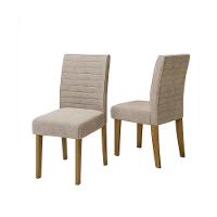 Conjunto Com 2 Cadeiras De Jantar Multimóveis Cr50041 Bege Bege - 1