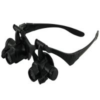 Óculos Lupa Cabeça 20x Com Luz Dupla Para Reparos E Estética - 6