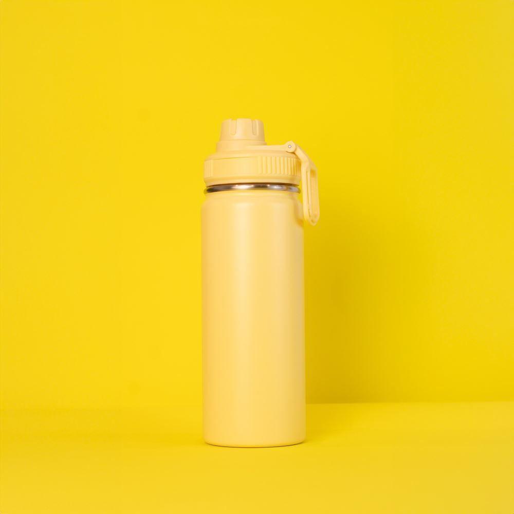 Garrafa Térmica Amarela 780ml Com Alça E Bico - Praticidade E Estilo Na Hidração Diária - 3