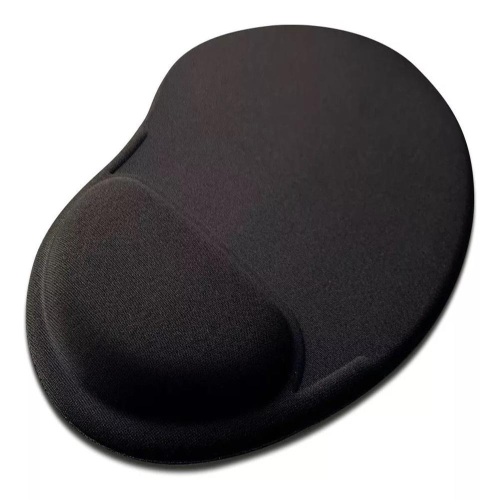 Mousepad Ergonômico C/ Suporte Para Pulso Preto Gel Neoprene - 1