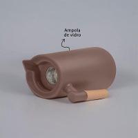 Garrafa Térmica De 1 Litro Com Alça De Madeira E Ampola De Vidro - Dupla Parede - 5