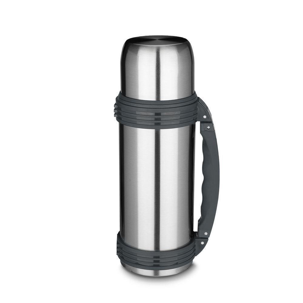 Garrafa Térmica Cinza Com Alça - 1,2 Litros De Capacidade - 3