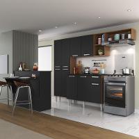 Cozinha Completa C/ Bancada Multimóveis Madeirada/preta - 2