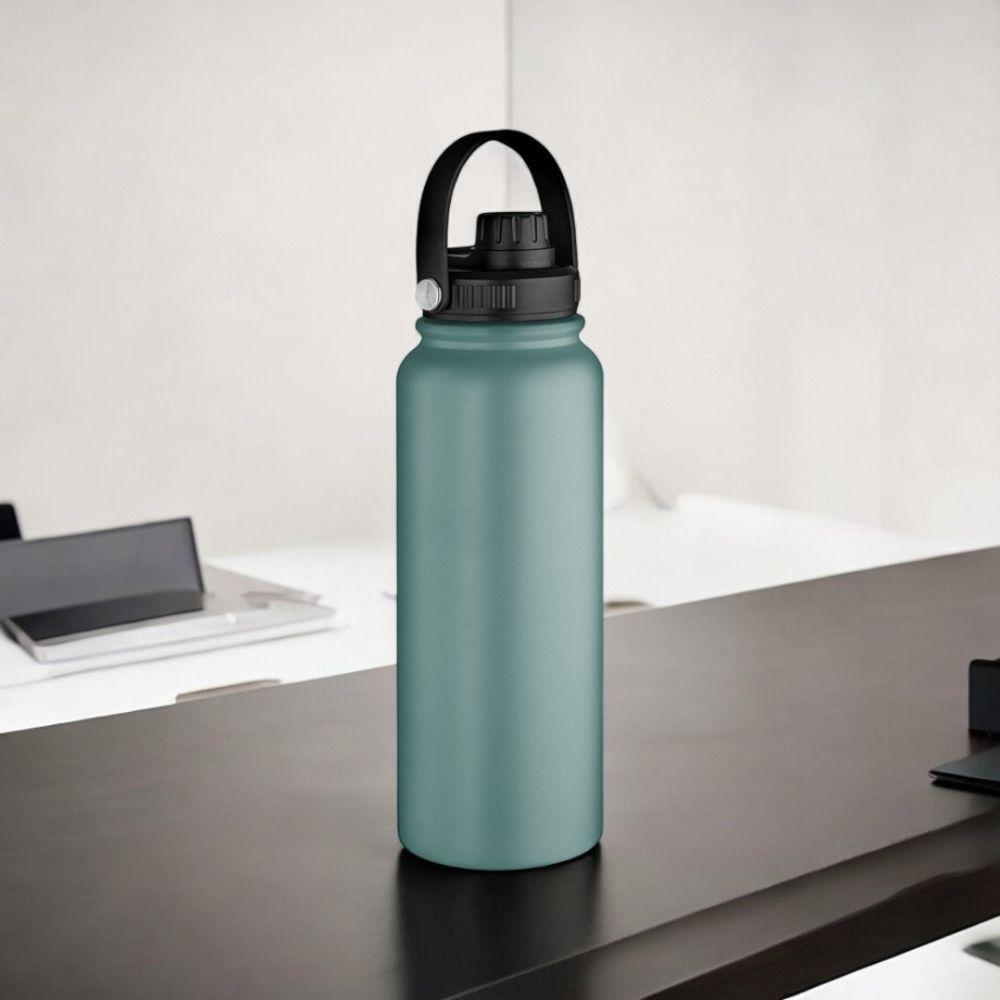 Garrafa Térmica Inox Com Alça 1,1l - Verde, Isolamento Em Parede Dupla - 3