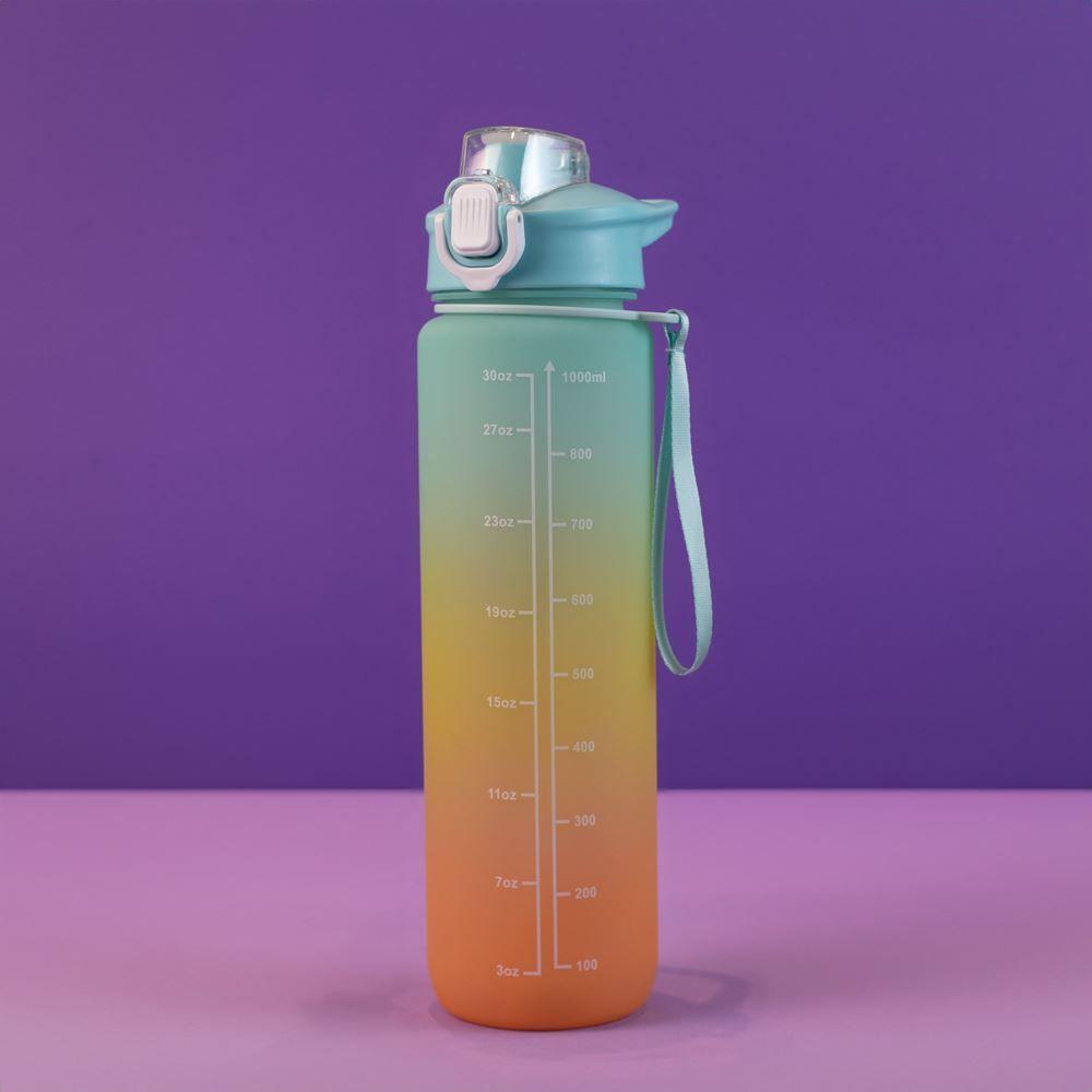 Garrafa Térmica 1l Com Alça E Canudo - Cores Vibrantes Fresh Para Bebidas Frias E Quentes - 1