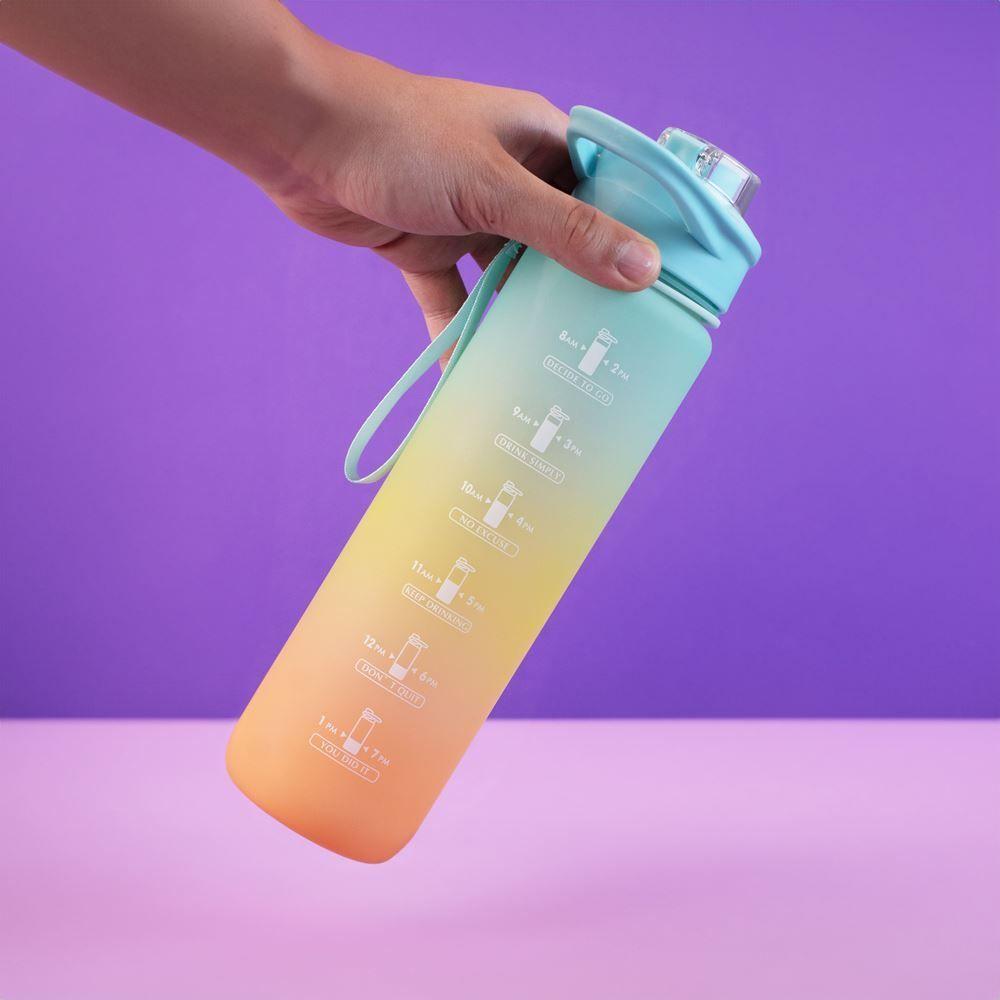 Garrafa Térmica 1l Com Alça E Canudo - Cores Vibrantes Fresh Para Bebidas Frias E Quentes - 5