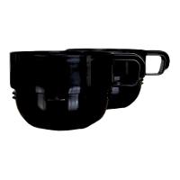 Conjunto De Garrafa Térmica Preta Com 2 Xícaras - Mood, 1l - 2