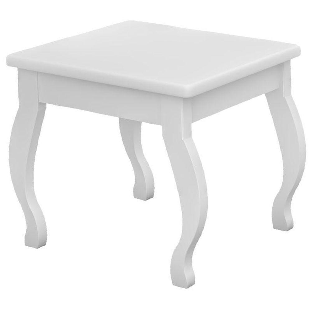 Penteadeira Camarim Luna Com Banqueta Branco ? Luapa Móveis - 4