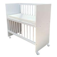 Mini Berço Moisés Alegria Com Colchão E Guarda Roupa 3 Portas Ternura Baby Branco Flex - Incorplac - 2