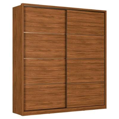 Guarda Roupa Casal Belga Nogueira Touch Flex Demóbile - Demartêz