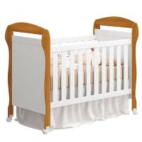 Berço Americano Danny E Cômoda Infantil Zaki Branco Acetinado Savana Com Colchão Gazin - Reller - 2