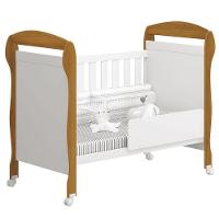 Berço Americano Danny E Cômoda Infantil Zaki Branco Acetinado Savana Com Colchão Gazin - Reller - 3