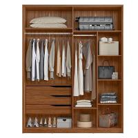 Guarda Roupa Casal Attore 4 Portas Nogueira Nude Prime Tx Demóbile - Demartêz - 2