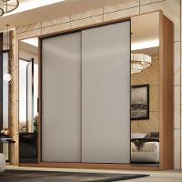 Guarda Roupa Casal Laredo Amêndola Touch Nude Prime Flex - Demartez - 3