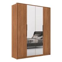 Guarda Roupa Casal Attore 4 Portas 2 Portas Em Espelho Amendola - Demartêz - 1