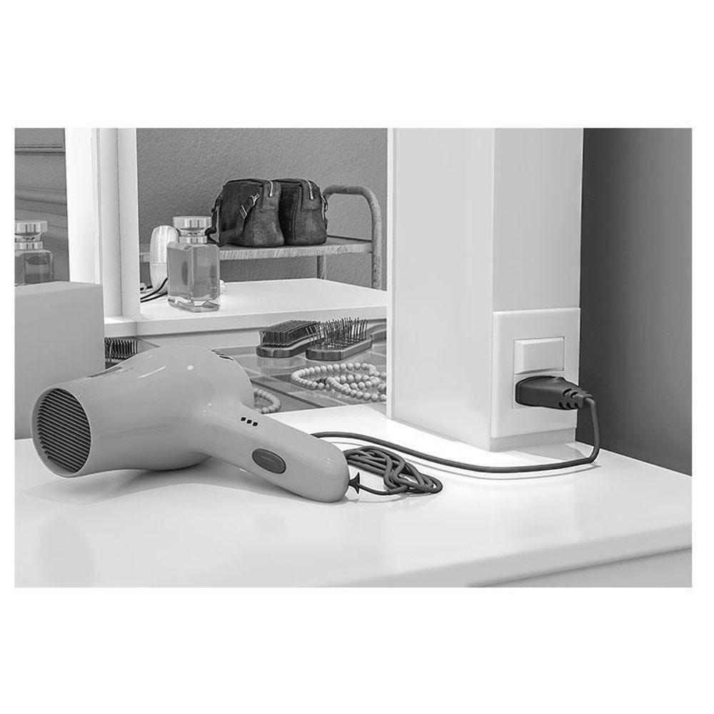 Penteadeira Camarim New Seul Com Banqueta Almofadada Malbec Off White - Luapa - 2