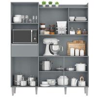 Armário Para Cozinha Kit Isabel Cinza Fosco - Ajl - 3