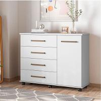 Cômoda Flora 4 Gavetas Branco Brilho - Demóbile - 4