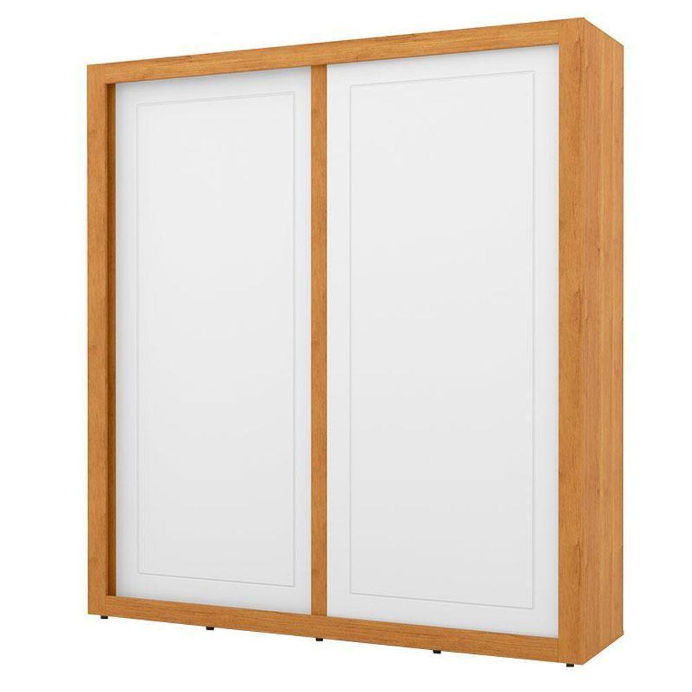 Guarda Roupa Tutto New 2 Portas De Correr Freijó Branco Soft - Matic - 1