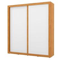 Guarda Roupa Tutto New 2 Portas De Correr Freijó Branco Soft - Matic - 1