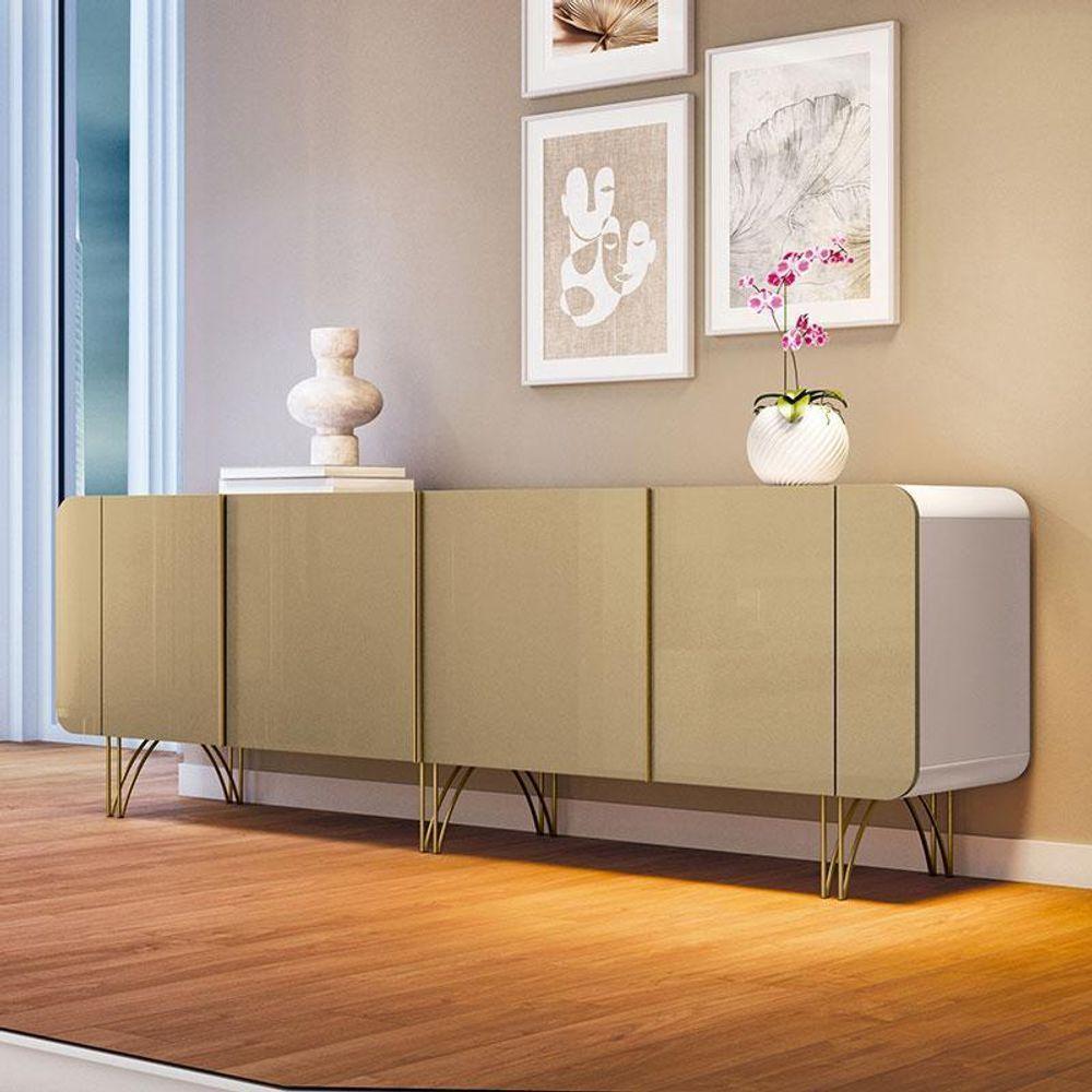 Buffet Saluti Champanhe Off White - Hb Móveis - 2