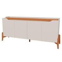Aparador Para Sala Buffet Studio 1.6 Off White Nature - Imcal - 1