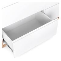 Cômoda Infantil 6 Gavetas Coleção Wood Divicar Branco Carvalho Treviso - 3