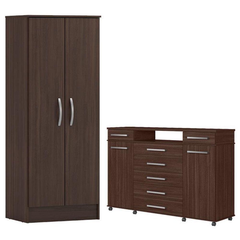 Cômoda London E Multiuso Viena Café Touch - Demóbile - 1