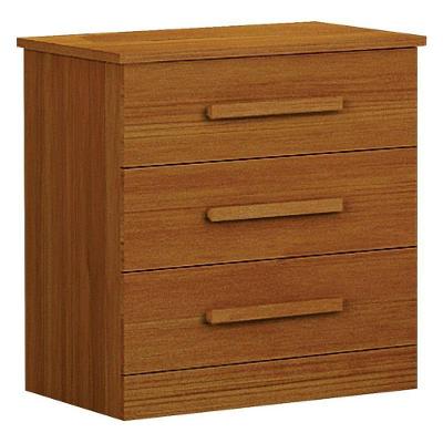 Criado Rubi 3 Gavetas Cinamomo ? Leifer Móveis