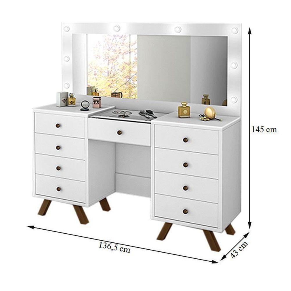 Penteadeira Camarim Mila Branco ? Luapa Móveis - 2