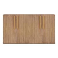 Aparador Buffet 4 Portas Suspenso Viena Rustic/natural - 2
