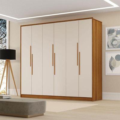 Guarda Roupa Casal Ambiente Córdoba 6 Portas Carvalho New Off White Pina - Luapa