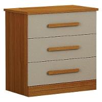 Criado Rubi 3 Gavetas Cinamomo Off White ? Leifer Móveis - 1