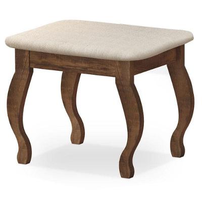 Banqueta Com Almofada Para Penteadeira Malbec ? Luapa