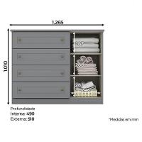 Cômoda Nova York Cinza ? Henn - 2